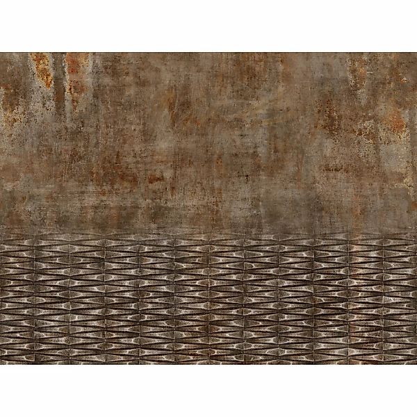 Rasch Digitaltapete Factory IV 429770 Beton Rostbraun 3 m x 4 m günstig online kaufen