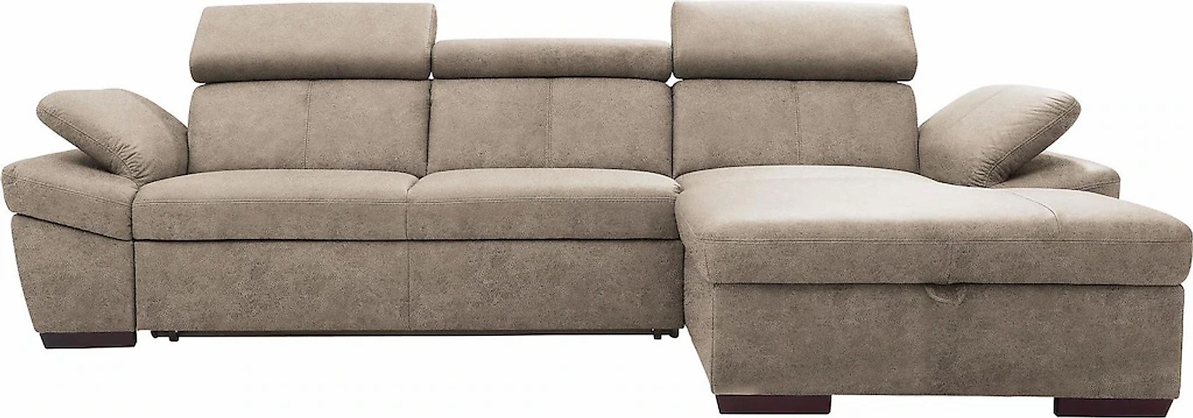 exxpo - sofa fashion Ecksofa "Salerno, Funktionssofa, Breite 280cm, hoher S günstig online kaufen