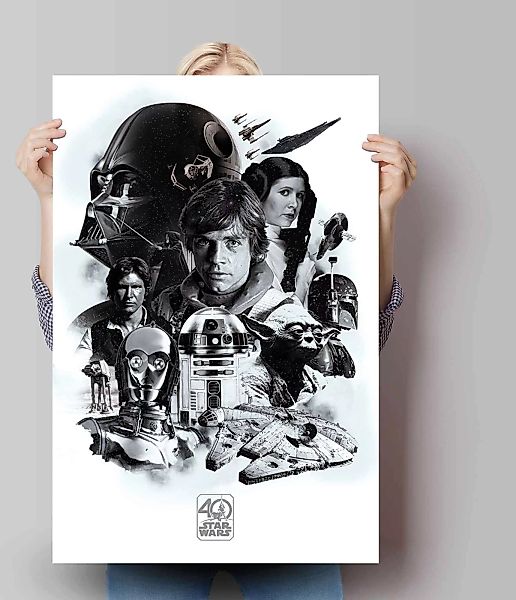 Reinders Poster "Poster Star Wars 40 Jahre", Science-Fiction, (1 St.) günstig online kaufen