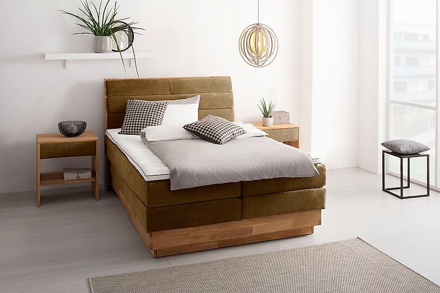OTTO products Boxspringbett, LED-Beleuchtung, mit zertifizierten, günstig online kaufen
