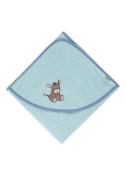 Sterntaler® Badetücher Kapuzenbadetuch 80x80 cm ESEL Emmi, 100 % Baumwolle günstig online kaufen