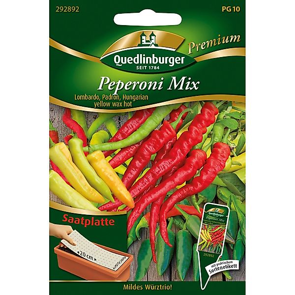 Quedlinburger Peperoni Mix Saatplatte günstig online kaufen