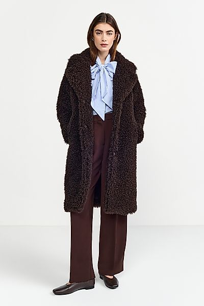 RICHROYAL Langmantel locker geschnitten, aus Teddyfell, günstig online kaufen