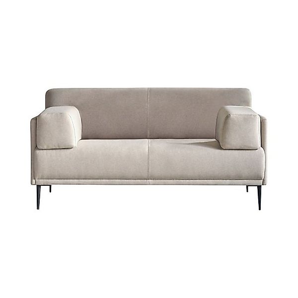 Tikamoon Sofa Finn 2-3-Sitzer-Sofa mit ecrufarbenem Stoffbezug günstig online kaufen