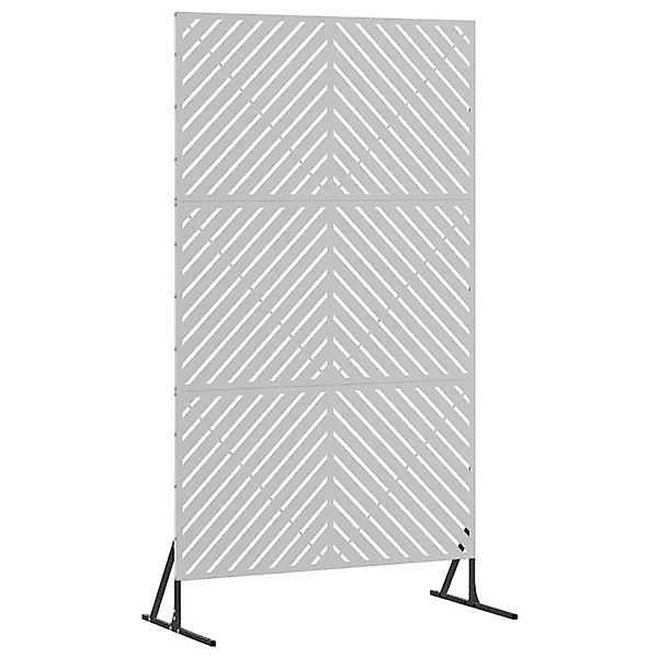 vidaXL Sichtschutz Grau 100 x 50 x 180 cm Stahl 868547 günstig online kaufen