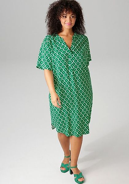 Aniston PLUS Blusenkleid, in trendigen Druck günstig online kaufen
