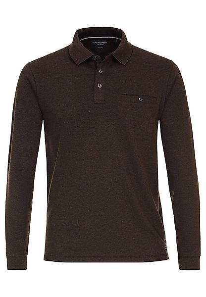 CASAMODA Langarm-Poloshirt Basic (1-tlg) Poloshirt - Baumwolle - Atmungsakt günstig online kaufen