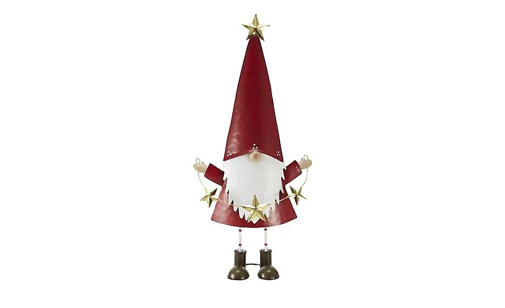 HOME STORY Deko Figur Weihnachtsmann   ¦ rot ¦ Metall ¦ Maße (cm): B: 26 H: günstig online kaufen
