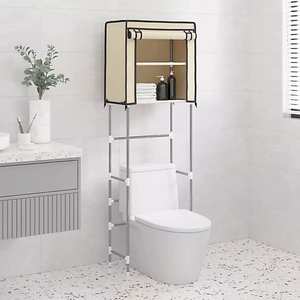 Vidaxl Toilettenregal 2 Ablagen Creme 56x30x170 Cm Eisen günstig online kaufen