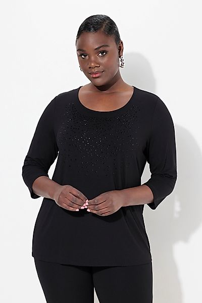 Ulla Popken T-Shirt Shirt Ziersteine Classic günstig online kaufen