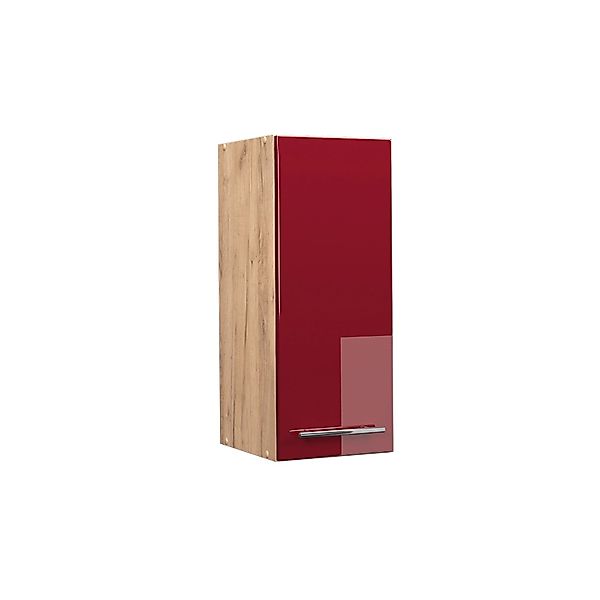 Vicco Hängeschrank Fame-Line Bordeaux Hochglanz/Goldkraft Eiche 30 cm günstig online kaufen