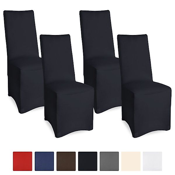 Beautissu Stuhlhusse Leona, Stretch 95x45x45cm 4er günstig online kaufen