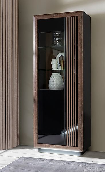 FORTE Vitrine "Savona", Höhe 197 cm, inkl. Sockelbeleuchtung günstig online kaufen