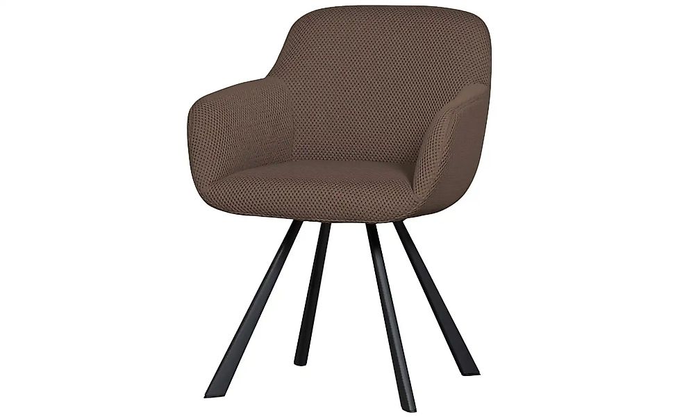 WOOOD Esszimmerstuhl  Juno ¦ braun ¦ Maße (cm): B: 58 H: 79 Stühle > Polste günstig online kaufen