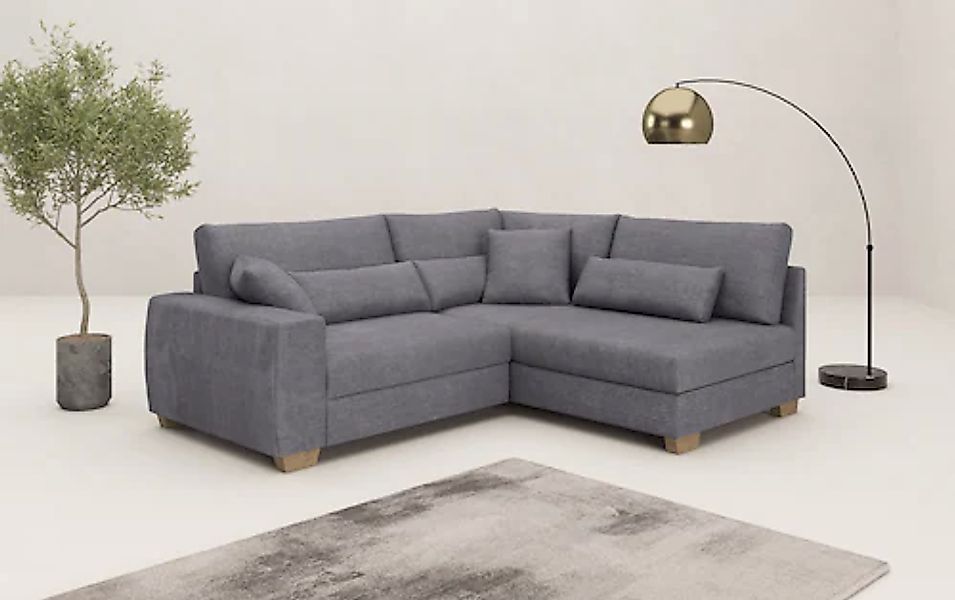 Mr. Couch Ecksofa »Helena L-Form«, Mit Federkern, wahlweise mit Bettfunktio günstig online kaufen