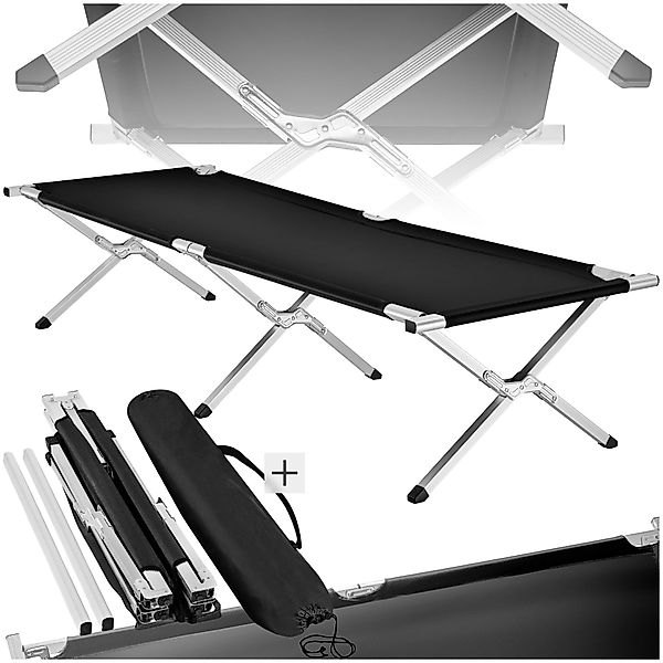 tectake Feldbett Gästebett aus Aluminium (1er günstig online kaufen