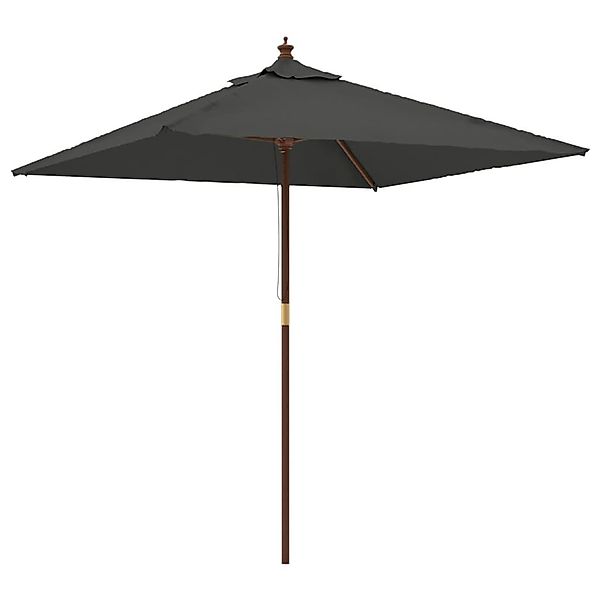 DOTMALL Sonnenschirm Sonnenschirm mit Holzmast 198x198x231 günstig online kaufen