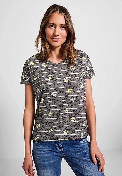Cecil T-Shirt, mit Elastiksaum günstig online kaufen