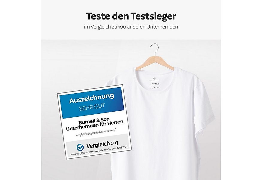 Burnell & Son Unterhemd T-Shirt Business mit Kurzarm und Rundhals für Herre günstig online kaufen