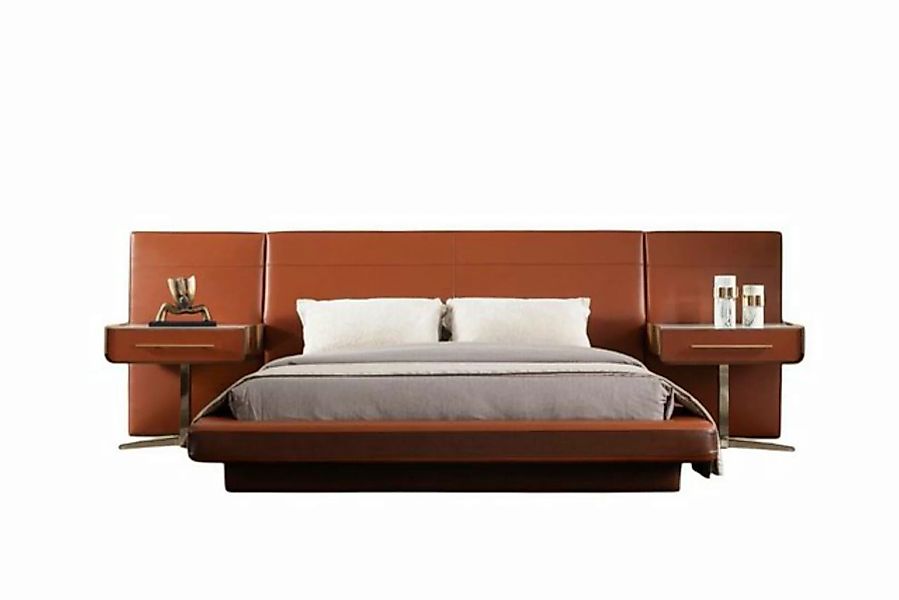JVmoebel Bett Betten Hotel Braun Moderner Stil Luxuriöses Schlafzimmer Bequ günstig online kaufen