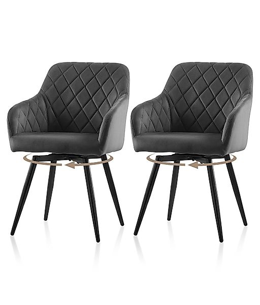 Ofcasa Esszimmerstuhl Drehstuhl (2er Set), Gepolsterter günstig online kaufen