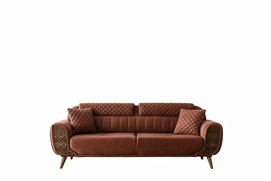 Möbel-Lux Sofa Weltew Vega, 2-Sitzer, Schlaffunktion, Braun günstig online kaufen