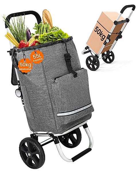 HOMECALL Einkaufstrolley klappbar Einkaufswagen 3 in 1 Shopping Trolley Mit günstig online kaufen