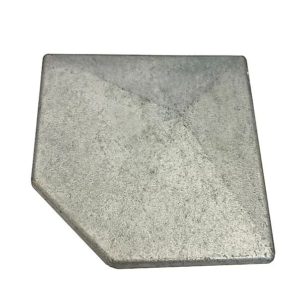 Pfostenkappe Eckpfosten Aluminium 6 cm x 7 cm Verzinkt günstig online kaufen