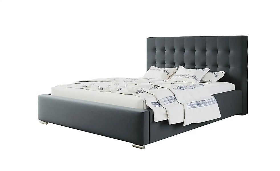 Polsterbett mit Stauraum Crawley ¦ grau ¦ Maße (cm): B: 140 H: 104 Betten > günstig online kaufen