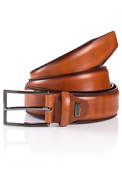 MONTI Ledergürtel PORTLAND aus strapazierfähigen und langlebigen Vollrindsl günstig online kaufen