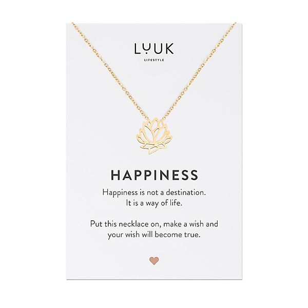 LUUK LIFESTYLE Kette mit Anhänger Lotusblüte, günstig online kaufen
