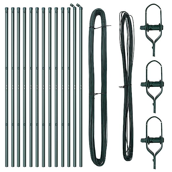 vidaXL Zaunpfosten Zaunpfosten Set 13 pcs günstig online kaufen