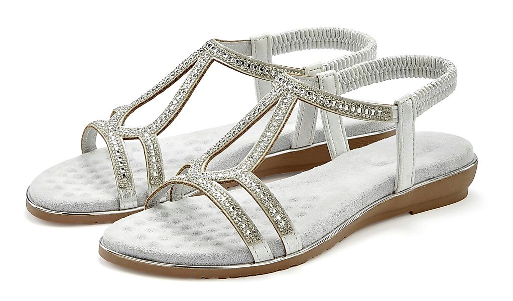Vivance Sandalette, Sommerschuh, Sandale mit Glitzer günstig online kaufen