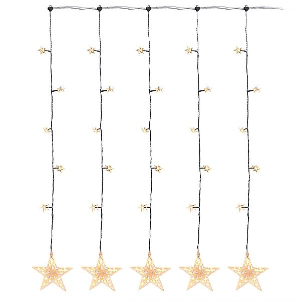 Spetebo Lichtervorhang Stern Lichtervorhang 105x100 cm warmweiß, 30-flammig günstig online kaufen