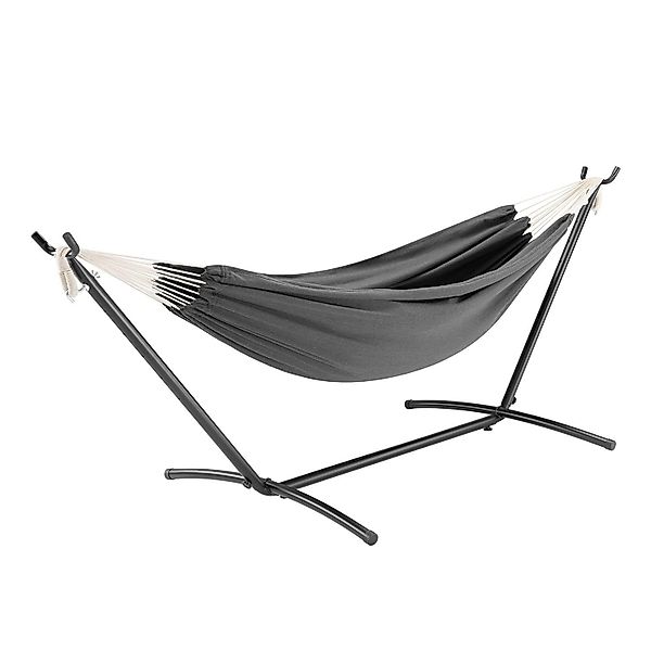 Juskys Hängematte Paya mit Gestell 281 x 107 x 96 cm Anthrazit günstig online kaufen