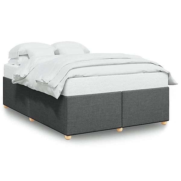 vidaXL Bettgestell ohne Matratze Dunkelgrau 160x200 cm Stoff 3284744 günstig online kaufen