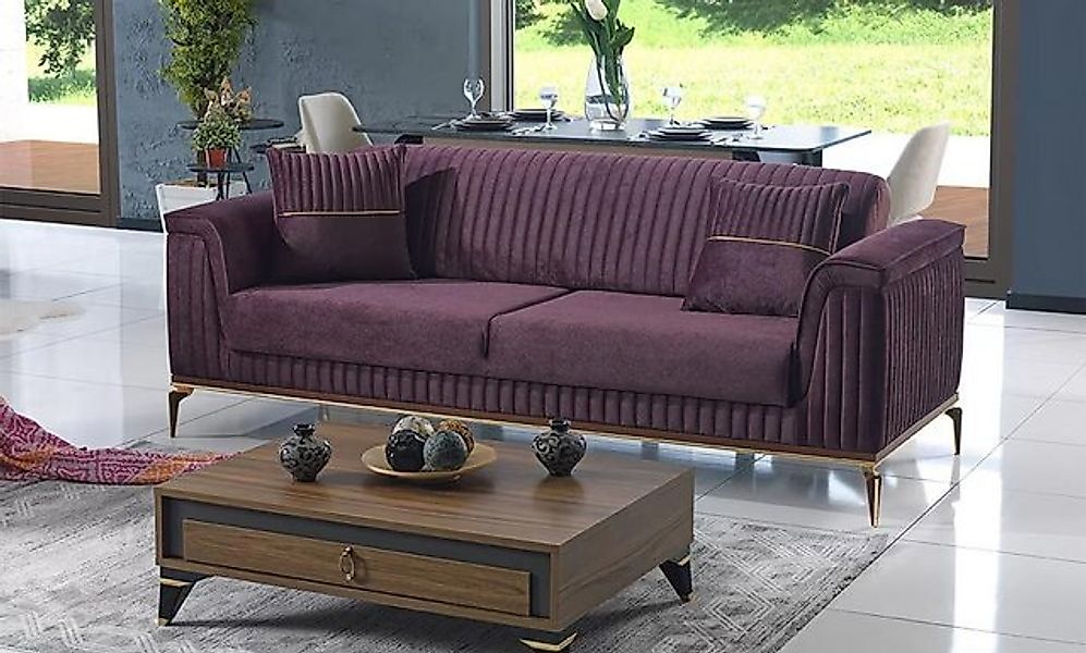 JVmoebel 3-Sitzer Dreisitzer Polstercouch Sofa Couch Sitzmöbel Polster Möbe günstig online kaufen