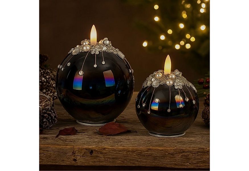 Online-Fuchs LED-Kerze - 2 runde LED Kerzen aus Glas mit 6-Stunden Timerfun günstig online kaufen