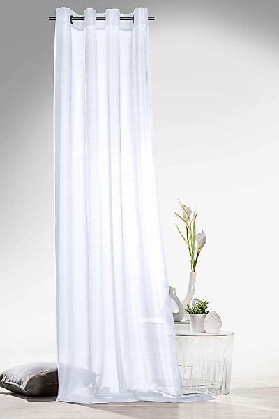 Weckbrodt Vorhang "Klara" Ösen 1 Stk. tlg. Wildseiten-Optik, halbtransparen günstig online kaufen