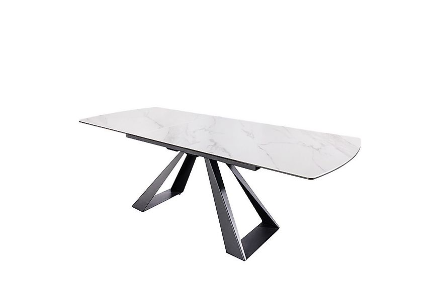 riess-ambiente Esstisch CONCORD 180–230cm weiß Keramik – ausziehbar, schwar günstig online kaufen
