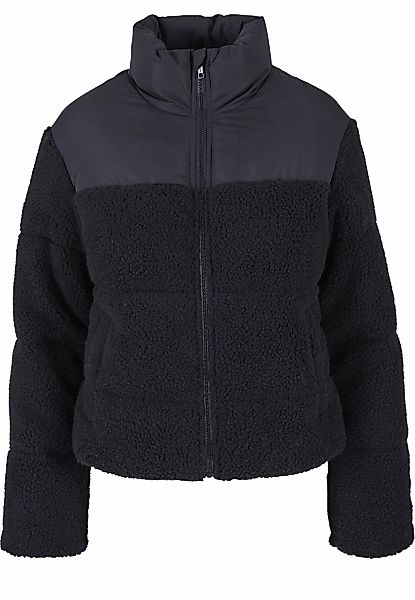 URBAN CLASSICS Winterjacke "Urban Classics Damen Ladies Short Sherpa Mix Pu günstig online kaufen