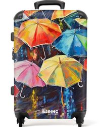 NoBoringSuitcases.com© Hartschalen-Trolley Regenschirme - Malerei - günstig online kaufen