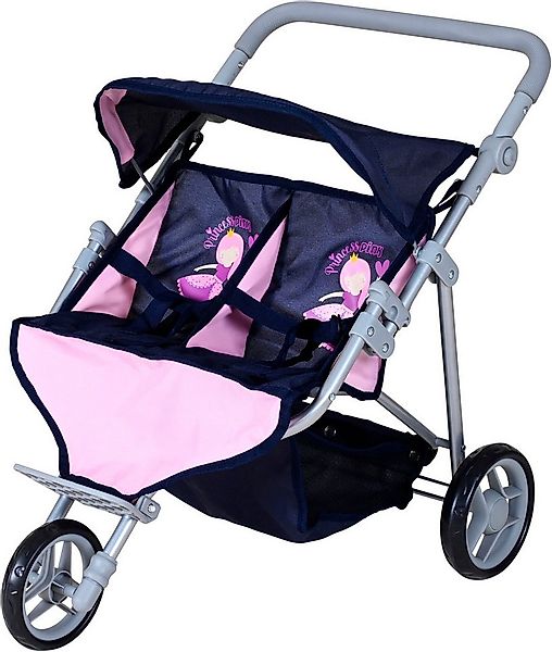 Knorrtoys® Puppen-Zwillingsbuggy Duo - princess blue günstig online kaufen