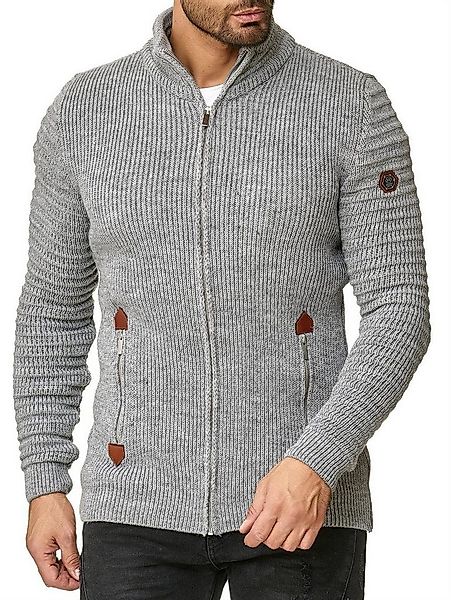 RedBridge Strickjacke aus Grobstrick mit praktischen Reißverschlusstaschen günstig online kaufen