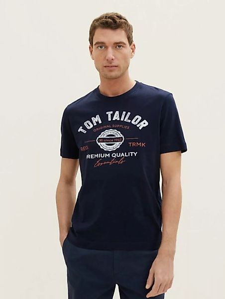 TOM TAILOR T-Shirt mit großem Logofrontprint günstig online kaufen