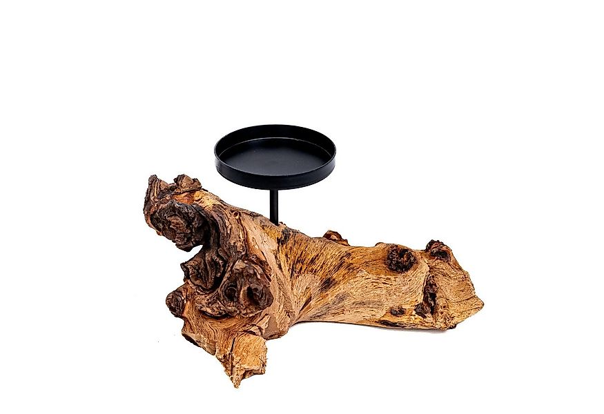 Deggelbam Kerzenhalter Kerzenwurzel - Kerzenhalter auf Echtholzwurzel 1er u günstig online kaufen