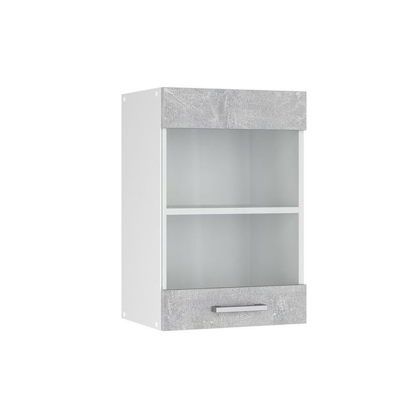 Vicco Glashängeschrank R-Line, Beton/Weiß, 40 cm günstig online kaufen