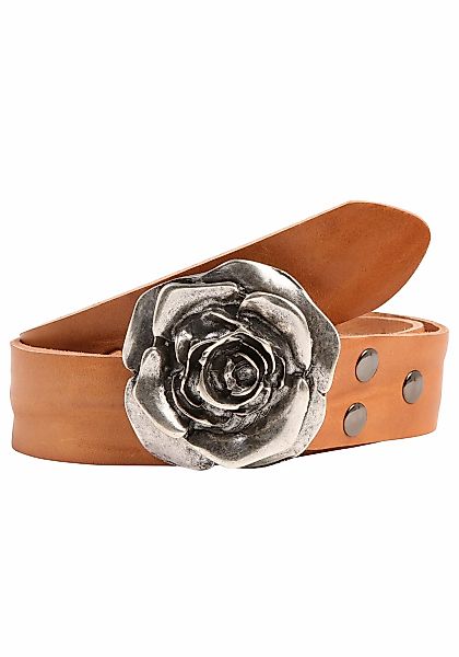Rettungsring Gürtel Ledergürtel mit austauschbarer Schließe "Rose" günstig online kaufen