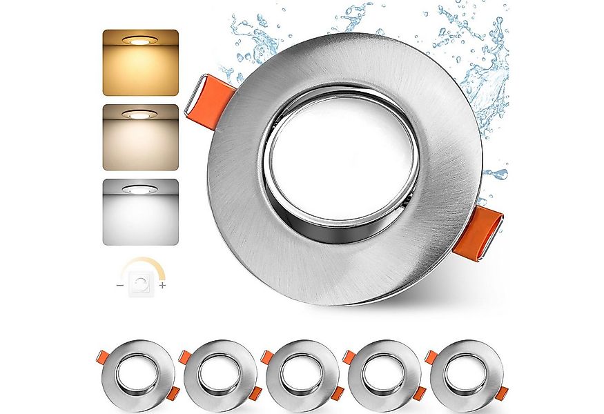 GeyouLux LED Einbaustrahler Dimmbar 68-80mm 4.9W Ultra Flach LED Spots, 45° günstig online kaufen