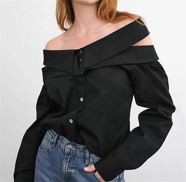 AFAZ New Trading UG One-Shoulder-Top High-End-Langarmshirt für Damen günstig online kaufen